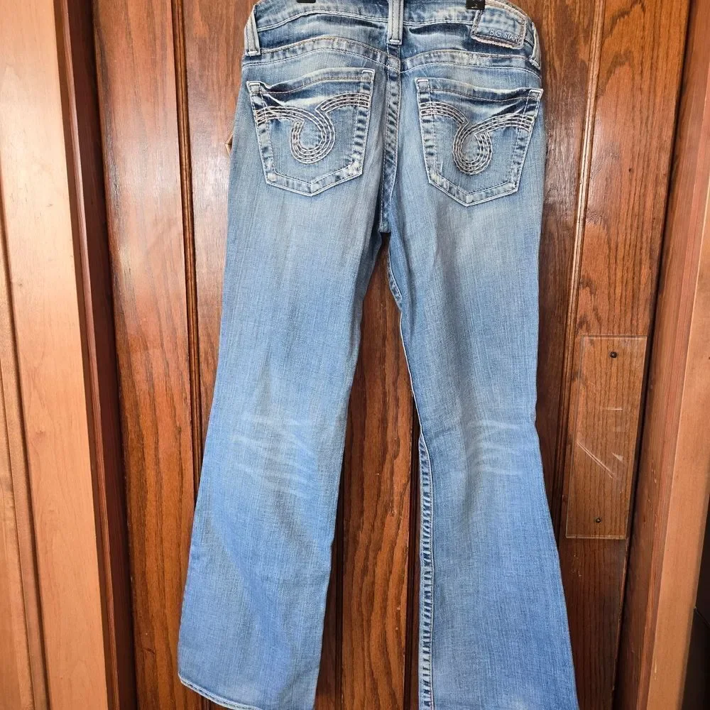 Big Star Vintage Premium Light Blue Boot Cut Jeans 27
